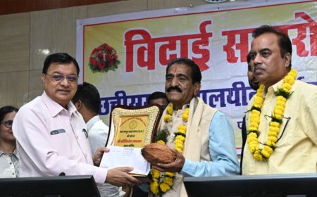 मंत्रालय के तीन अधिकारी-कर्मचारियों को सम्मानपूर्ण विदाई