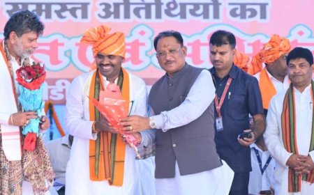 मुख्यमंत्री  विष्णुदेव साय ने बम्हनीडीह के विकास की नई यात्रा का किया शुभारंभ