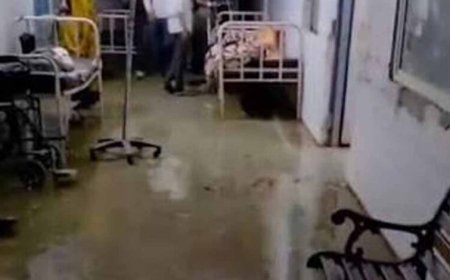 भिंड के गोहद सिविल अस्पताल में जलभराव, प्रसूति वार्ड खाली कराना पड़ा