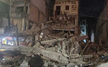 जबलपुर के बड़ा फुहारा में तीन मंजिला इमारत ढही, क्षेत्र सील
