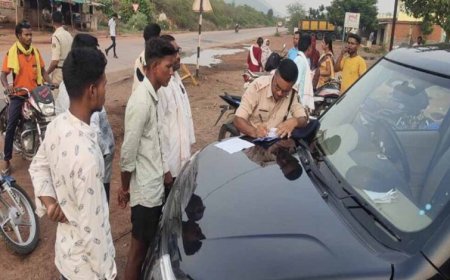 छत्तीसगढ़ पुलिस का बड़ा एक्शन, यातायात नियम तोड़ने पर 62 वाहन चालकों के चालान