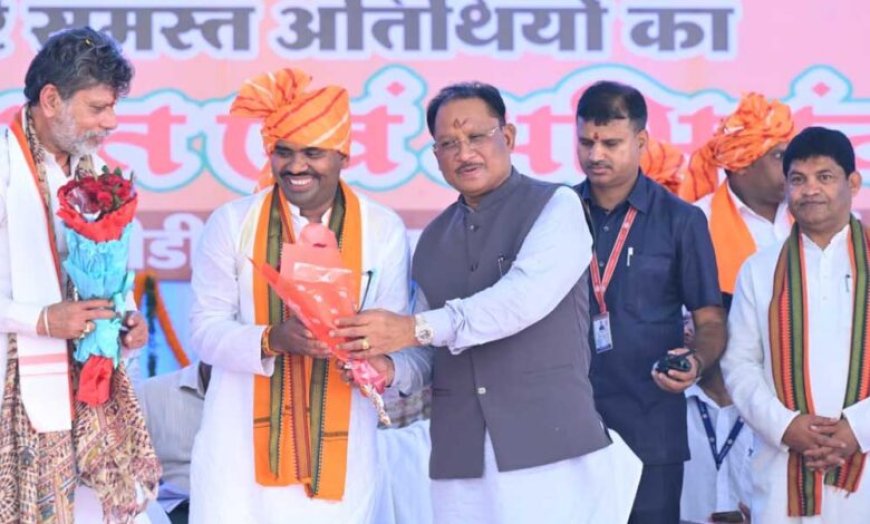 मुख्यमंत्री  विष्णुदेव साय ने बम्हनीडीह के विकास की नई यात्रा का किया शुभारंभ