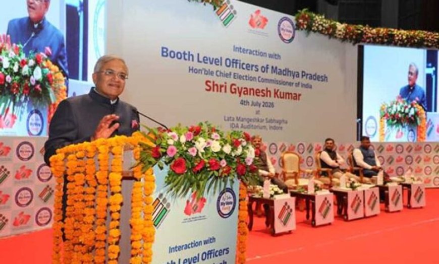 बूथ लेवल अधिकारी (बीएलओ) होते हैं लोकतंत्र की नींव : मुख्य निर्वाचन आयुक्त  कुमार