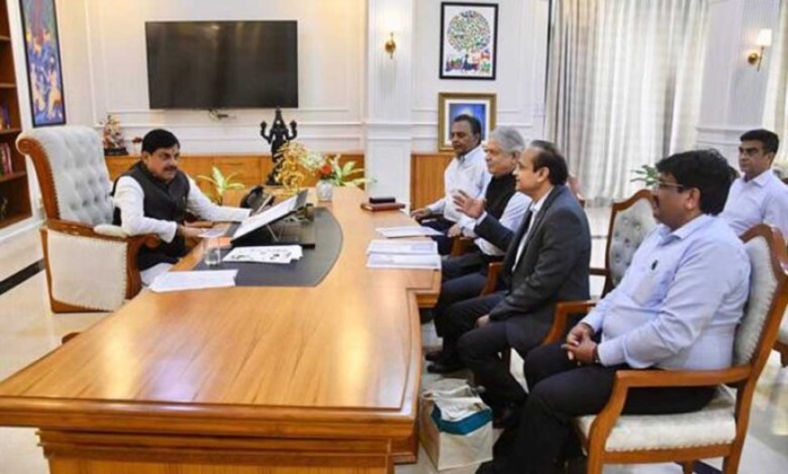 मुख्यमंत्री डॉ. यादव से सुजलॉन ग्रुप के सीईओ  कपूर ने की भेंट