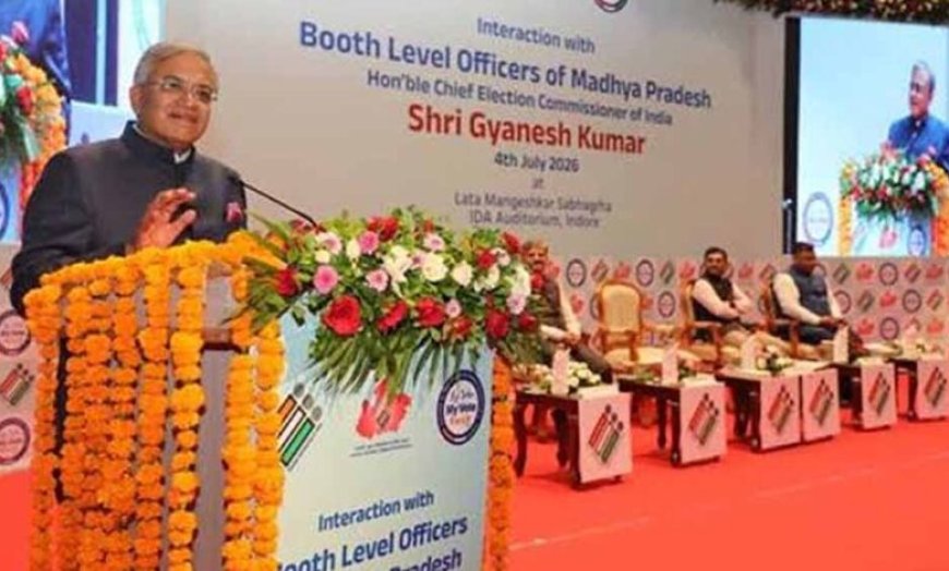 मुख्य निर्वाचन आयुक्त ज्ञानेश कुमार का बड़ा बयान, बोले- मध्यप्रदेश का SIR मॉडल सबसे पारदर्शी