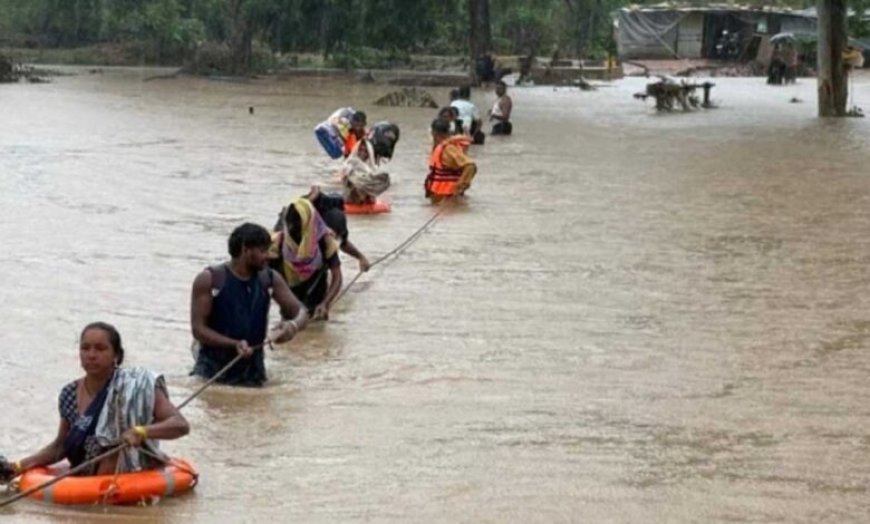 हासमुंद में उफनते नाले में फंसे 14 मजदूरों का सेना ने किया सफल रेस्क्यू