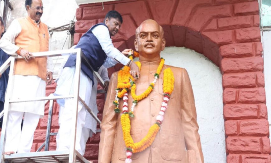 डॉ. श्यामा प्रसाद मुखर्जी की जयंती पर वन मंत्री कश्यप ने अर्पित की पुष्पांजलि